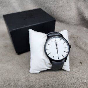 PX Watch Mens Tyler One Size Black Leather Strap *NWT*